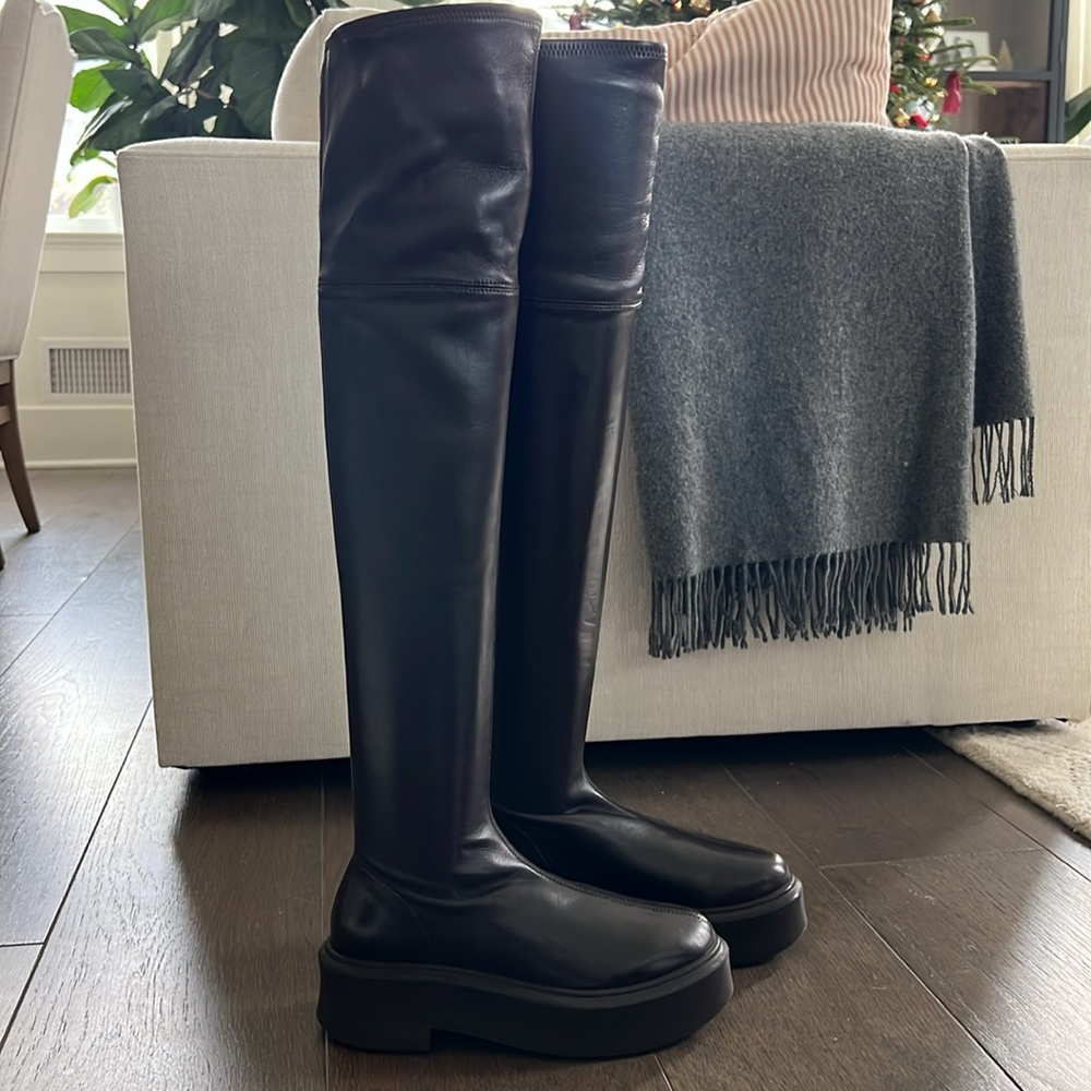 THE ROW Stretch zip boot espresso color size 36 (5.5)